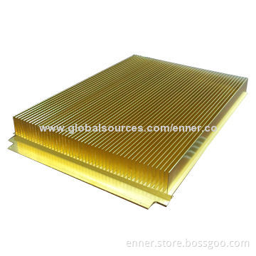 High-power Aluminum Extrusion Heat-sink, Made of 6063, T5, T6 and T8, with CNC Machining